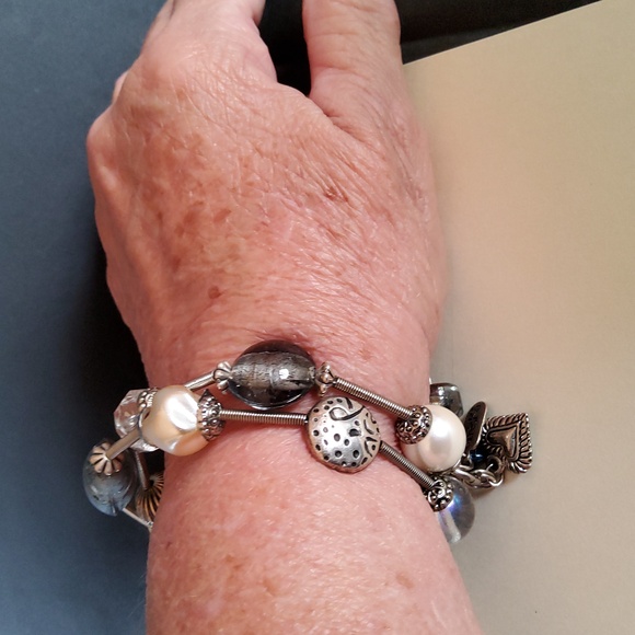 Vintage Treska Memory Wire Bracelet - Picture 5 of 8